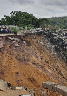 Mưa xối xả và lở đất khiến 22 người thiệt mạng ở Congo