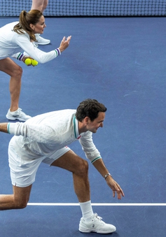 Hình ảnh thú vị của công nương Kate Middleton và tay vợt vĩ đại Roger Federer