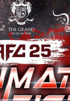 MMA AFC 25 trực tiếp duy nhất trên kênh ON Sports+/ VTVcab ngày 10/6