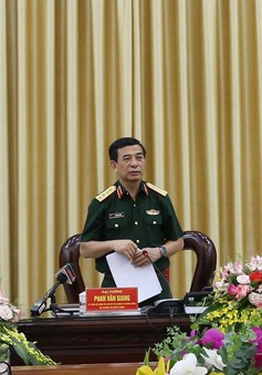 Đại tướng Phan Văn Giang kiểm tra, làm việc tại Quân chủng Phòng không - Không quân và Bộ Tư lệnh Quân đoàn 2