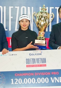 Hana Kang vô địch giải golf chuyên nghiệp trong nhà 2023, nhận 120 triệu tiền thưởng