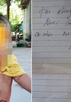 Bé trai 4 tháng tuổi bị bỏ rơi ở lò gạch kèm tờ giấy 'xin lỗi con'