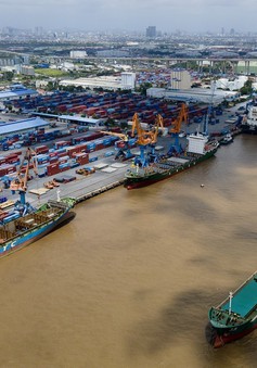 Tấp nập xuất khẩu hàng hóa qua cảng dịp lễ