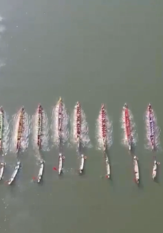 Lễ hội đua, bơi thuyền truyền thống trên sông Kiến Giang