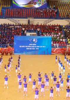 Hơn 2000 học sinh ở Hà Nội tham gia Hội khỏe Phù Đổng