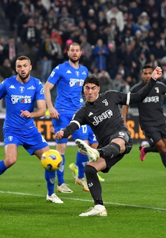 Vòng 22 Serie A | Juventus bị Empoli cắt mạch thắng liên tiếp