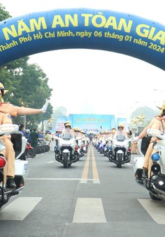 TP Hồ Chí Minh ra quân năm an toàn giao thông 2024