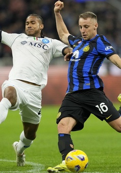 Inter Milan chia điểm với Napoli trên sân nhà
