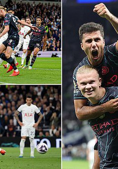 Ngoại hạng Anh: Đánh bại Tottenham, Man City tràn trề cơ hội vô địch