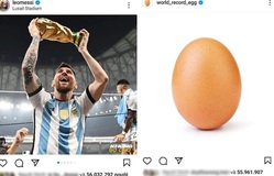 Đánh bại 1 quả trứng, Lionel Messi xác lập kỷ lục thế giới trên mạng xã hội