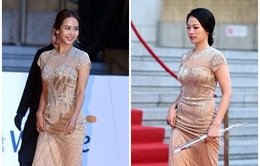 Sao nữ Hàn Quốc khoe sắc trên thảm đỏ giải Rồng Xanh 2014