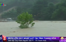 Mưa lớn gây ngập lụt nghiêm trọng tại Thanh Hóa
