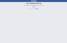 Facebook bất ngờ bị sập mạng