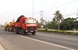 Quảng Trị: Khắc phục hằn lún trên tuyến Quốc lộ 1A