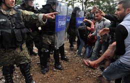 Cảnh sát Macedonia dùng bạo lực với người di cư