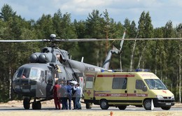 Trực thăng quân đội Nga rơi khi đang trình diễn, phi công thiệt mạng