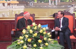 Bí thư Thành ủy Hà Nội tiếp Bộ trưởng Bộ truyền giáo Tòa thánh Vatican
