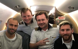 Messi và ĐT Argentina từng ngồi trên chiếc máy bay bị rơi tại Colombia