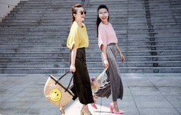 Ngắm phong cách thời trang đầy màu sắc của chị em Yến Trang, Yến Nhi