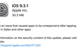 Apple tung bản vá iOS 9.3.1 khắc phục hoàn toàn lỗi treo ứng dụng