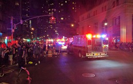 Hiện trường vụ nổ lớn ở New York khiến 26 người bị thương