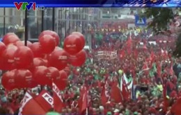 60.000 người biểu tình chống chính sách khắc khổ tại Brussels, Bỉ
