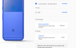 Pixel phiên bản giới hạn màu xanh trở lại trên Google Store
