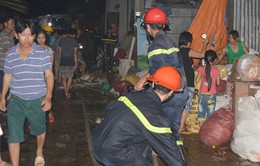 Quảng Nam: Cháy lớn ở kho hàng chợ Phú Thuận
