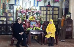 Đồng chí Nguyễn Thiện Nhân chúc Tết Pháp chủ Giáo hội Phật giáo Việt Nam