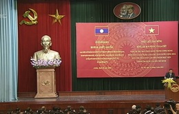 Tổng Bí thư, Chủ tịch nước Lào phát biểu tại Học viện Chính trị Quốc gia Hồ Chí Minh