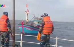 Hỗ trợ khẩn cấp tàu cá Bình Định bị hỏng máy trên biển