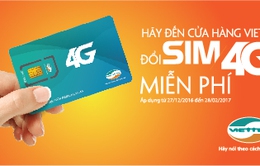 Viettel hỗ trợ nâng cấp lên SIM 4G miễn phí