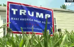 Biển hiệu ủng hộ ứng viên Donald Trump bị ăn cắp nhiều nhất