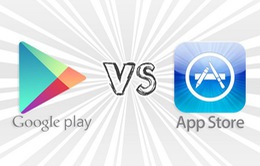 Kho ứng dụng di động Google Play tiếp tục “thống trị” về số lượt tải
