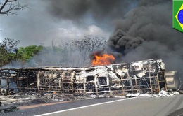 Xe bus va chạm xe bồn tại Brazil, ít nhất 20 người thiệt mạng