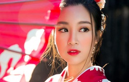 Hoa hậu Đỗ Mỹ Linh xinh đẹp khi hóa gái Nhật