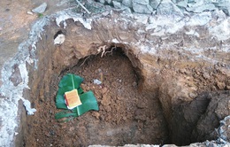 Phát hiện trống đồng cổ trong khu vực Di sản thế giới Thành Nhà Hồ