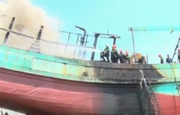 Vũng Tàu: Tàu cá cháy, 1 người nguy kịch