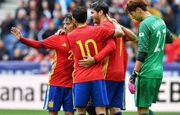 ĐT Tây Ban Nha giành thắng lợi áp đảo trước ĐT Hàn Quốc