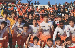 Gangwon FC của Xuân Trường dẫn đầu bảng xếp hạng K.League sau vòng 1
