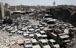 Thành phố Mosul (Iraq) đổ nát sau khi được giải phóng
