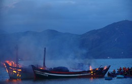 Cháy 3 tàu cá ở Bình Định, thiệt hại 30 tỷ đồng