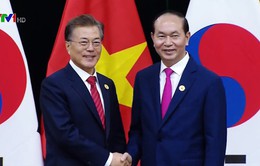 Chủ tịch nước Trần Đại Quang hội kiến Tổng thống Hàn Quốc Moon Jae-in