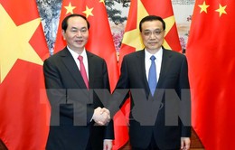 Chủ tịch nước Trần Đại Quang hội kiến Thủ tướng Trung Quốc