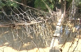 Hàng loạt cầu treo dân sinh ở Kon Tum bị xuống cấp