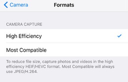 Định dạng ảnh và video mới trên iOS 11 giúp giảm dung lượng lưu trữ tới 50%