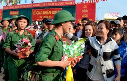 Bắc Giang: Hàng nghìn thanh niên nô nức lên đường nhập ngũ
