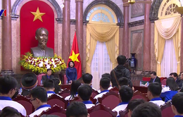 Phó Chủ tịch nước Đặng Thị Ngọc Thịnh gặp mặt 63 học sinh xuất sắc thi tìm hiểu lịch sử