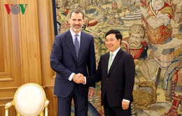 Phó Thủ tướng Phạm Bình Minh hội kiến Nhà vua Tây Ban Nha