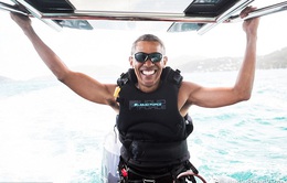 Cùng xem cựu Tổng thống Mỹ Obama lướt ván diều